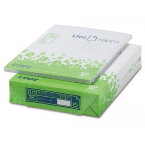 PAQUETE DE 100 HOJAS UNIREPRO COPY UNIPAPEL A4. 80GR. USO DIARIO.