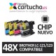 PACK 48 Brother LC-121/123 compatible