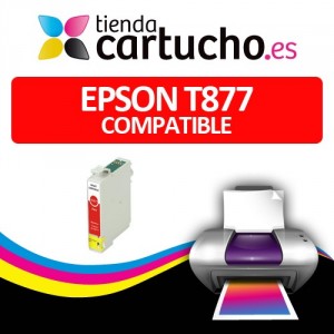 CARTUCHO COMPATIBLE EPSON T0877 PERTENENCIENTE A LA REFERENCIA Encre Epson T0870/1/2/3/4/7/8/9