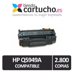 Toner HP C5949A compatible, sustituye al toner original HP C5949A PERTENENCIENTE A LA REFERENCIA Toner HP 49A / 49X