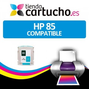 HP Compatible 85 CYAN para impresoras HP Designjet serie 30, 90 y 130 PERTENENCIENTE A LA REFERENCIA Cartouches d'encre HP 84 / 85