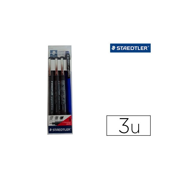 Rotulador staedtler calibrado micrometrico negro bolsa de 3 unidades 0,2 -0,4- 0,8 mm + portaminas 777 regalo. Rotulador staedtler calibrado micrometrico negro bolsa de 3 unidades 0,2 -0,4- 0,8 mm + portaminas 777 regalo.