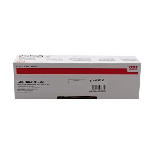 Toner ORIGINAL OKI B401 / MB411 / MB451 (1.500 copias) Toner ORIGINAL OKI B401 / MB411 / MB451 (1.500 copias)