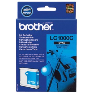 Brother LC-1000 cian cartucho de tinta original. PARA LA IMPRESORA Cartouches d'encre Brother DCP-330C
