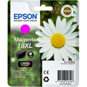 ORIGINAL EPSON 18XL MAGENTA, para impresoras Expression Home XP-102, XP-202, XP-205, XP-30, XP-302 PARA LA IMPRESORA Epson Expression Home XP-225