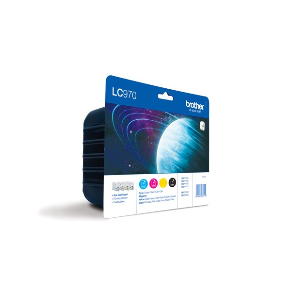 Brother LC-970 Rainbow pack (4 Couleurs) cartouche d'encre original. Brother LC-970 Rainbow pack (4 Couleurs) cartouche d'encre original.