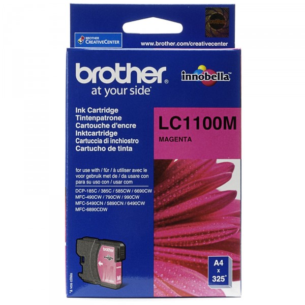 Brother LC1100 magenta cartouche d'encre original. Brother LC1100 magenta cartouche d'encre original.