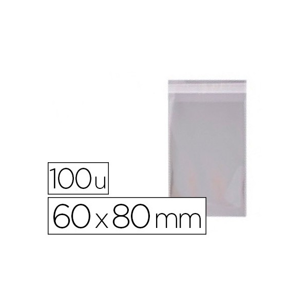 Bolsa polipropileno apli 60x80 mm transparente cierre adhesivo paquete de 100 unidades. Bolsa polipropileno apli 60x80 mm transparente cierre adhesivo paquete de 100 unidades.