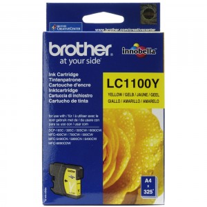 Brother LC1100 amarillo cartucho de tinta original. PARA LA IMPRESORA Cartouches d'encre Brother DCP-387C