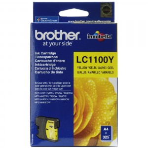 Brother LC1100 amarillo cartucho de tinta original. PARA LA IMPRESORA Cartouches d'encre Brother DCP-383C