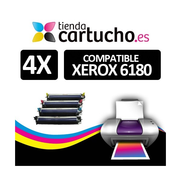 PACK 4 Toner Compatibles XEROX 6180 PACK 4 Toner Compatibles XEROX 6180