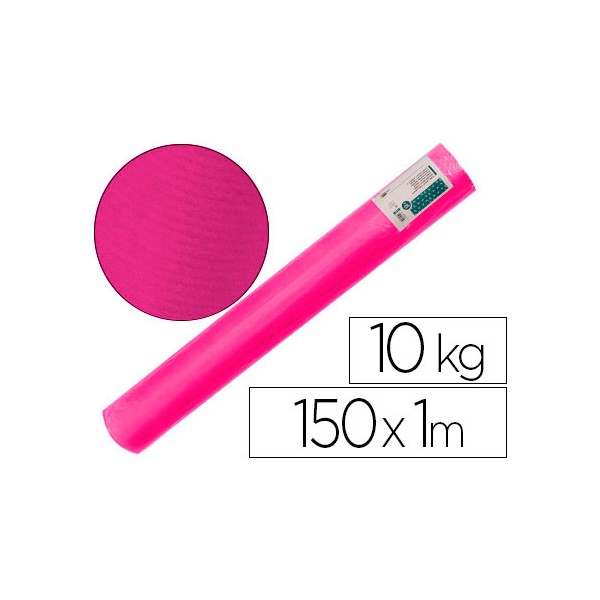Papel kraft verjurado liderpapel fucsia 150mt 65gr bobina 10kg. Papel kraft verjurado liderpapel fucsia 150mt 65gr bobina 10kg.