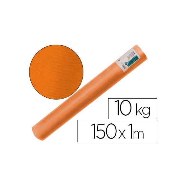 Papel kraft verjurado liderpapel naranja 150mt 65gr bobina 10kg. Papel kraft verjurado liderpapel naranja 150mt 65gr bobina 10kg.