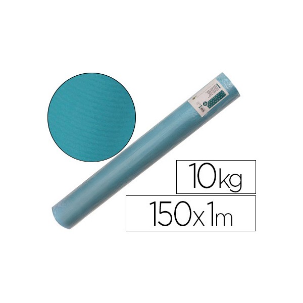 Papel kraft verjurado liderpapel turquesa 150mt 65gr bobina 10kg. Papel kraft verjurado liderpapel turquesa 150mt 65gr bobina 10kg.