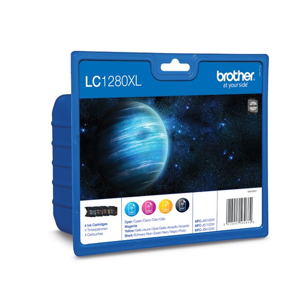 Brother LC1280XL Rainbow pack (4 Couleurs) cartouche d'encre original grande capacité. Brother LC1280XL Rainbow pack (4 Couleurs) cartouche d'encre original grande capacité.
