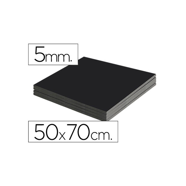 Carton pluma liderpapel negro doble cara 50x70 cm espesor 5 mm. Carton pluma liderpapel negro doble cara 50x70 cm espesor 5 mm.
