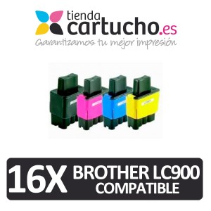 Pack 4 cartuchos comapatibles brother lc900 + Elija colores que prefiera + PARA LA IMPRESORA Brother IntelliFax 1835