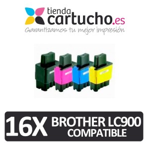 Pack 4 cartuchos comapatibles brother lc900 + Elija colores que prefiera + PARA LA IMPRESORA Cartouches d'encre Brother DCP-117C