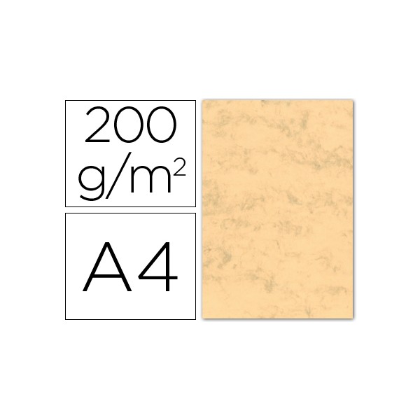 Cartulina marmoleada din a4 200 gr. Ocre paquete de 100 h. Cartulina marmoleada din a4 200 gr. Ocre paquete de 100 h.