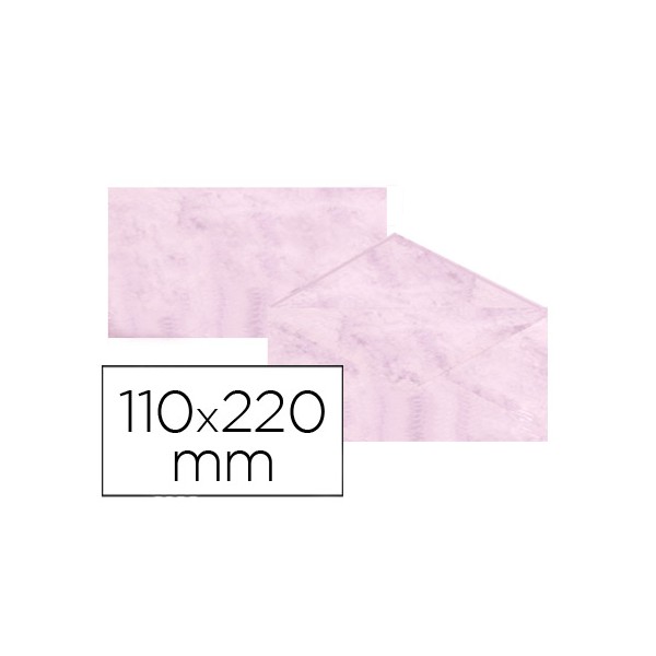 Sobre fantasia marmoleado rosa 110x220 mm 90 gr paquete de 25. Sobre fantasia marmoleado rosa 110x220 mm 90 gr paquete de 25.