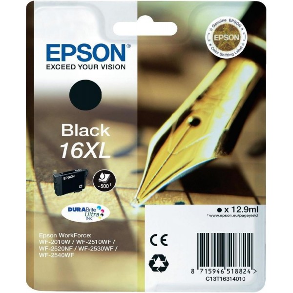 EPSON 16XL NOIR ORIGINAL ref. T1631 EPSON 16XL NOIR ORIGINAL ref. T1631