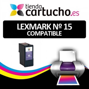LEXMARK Nº 15 compatible para impresoras Lexmark X2600, X2620, X2630, X2650, X2670, Z2300, Z2320 PARA LA IMPRESORA Cartouches Lexmark X2670
