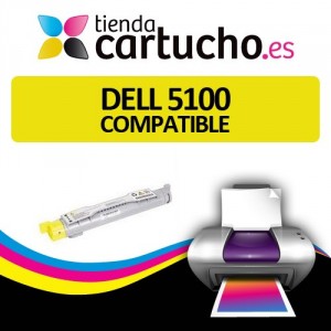 Toner DELL 5100 AMARILLO Compatible para impresoras Dell 5100CN PERTENENCIENTE A LA REFERENCIA Cartouches DELL 5100