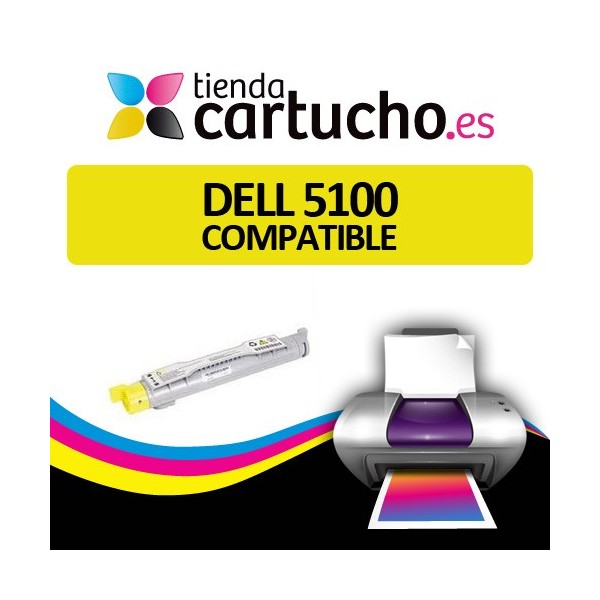Toner DELL 5100 JAUNE Compatible pour imprimantes Dell 5100CN Toner DELL 5100 JAUNE Compatible pour imprimantes Dell 5100CN