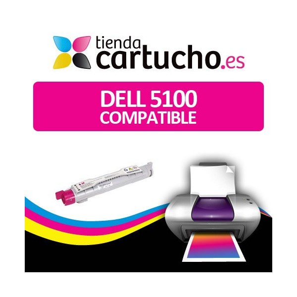 Toner DELL 5100 MAGENTA Compatible pour imprimantes Dell 5100CN Toner DELL 5100 MAGENTA Compatible pour imprimantes Dell 5100CN