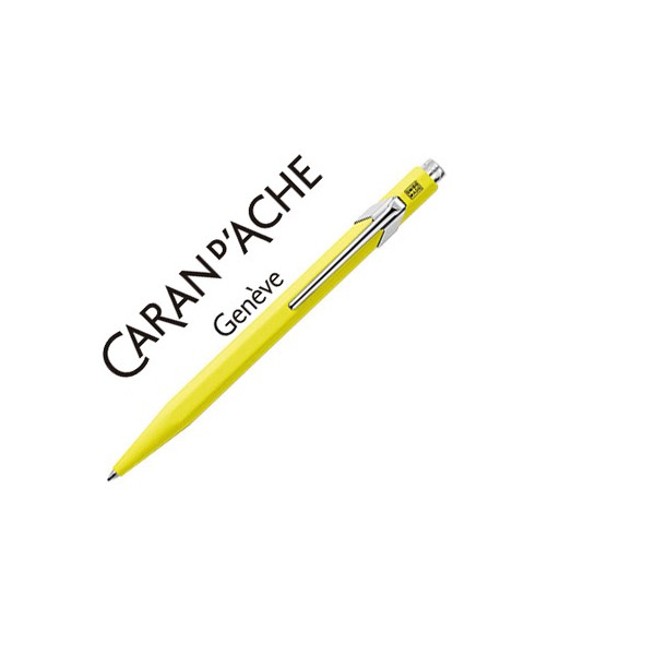 Boligrafo caran d'ache 849 fluo amarillo punta media. Boligrafo caran d'ache 849 fluo amarillo punta media.