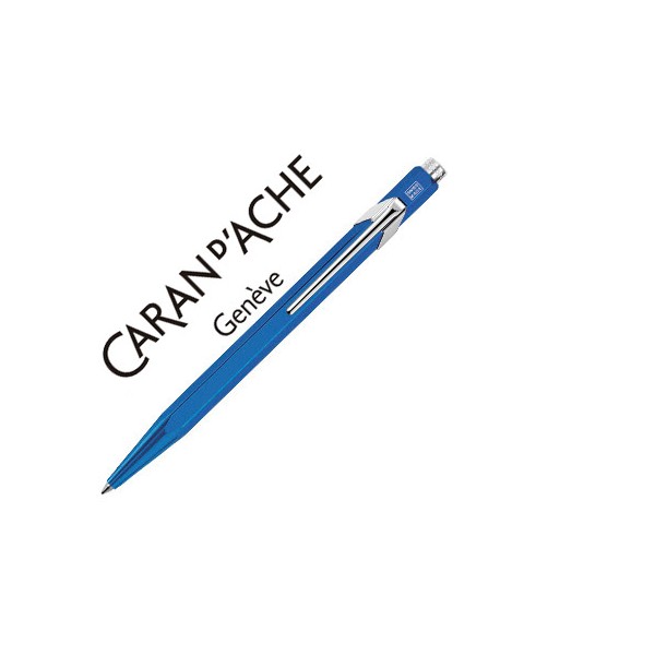 Boligrafo caran d'ache 849 metalizado azul punta media. Boligrafo caran d'ache 849 metalizado azul punta media.