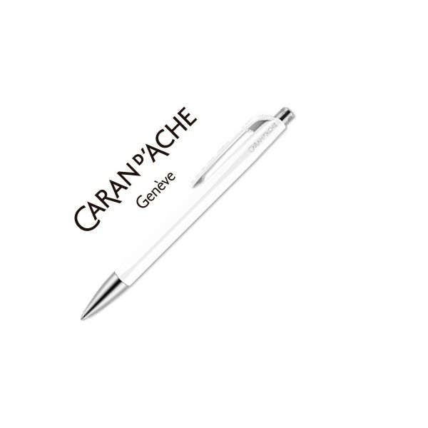 Boligrafo caran d'ache 888 infinite cuerpo plastico puntera y pulsador metalicos recargable blanco white. Boligrafo caran d'ache 888 infinite cuerpo plastico puntera y pulsador metalicos recargable blanco white.