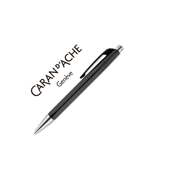 Boligrafo caran d'ache 888 infinite cuerpo plastico puntera y pulsador metalicos recargable negro black. Boligrafo caran d'ache 888 infinite cuerpo plastico puntera y pulsador metalicos recargable negro black.
