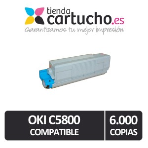 Toner NEGRO OKI C5550/C5800/C5900 compatible, sustituye al toner original OKI 43324424 PERTENENCIENTE A LA REFERENCIA OKI C5800 C5900