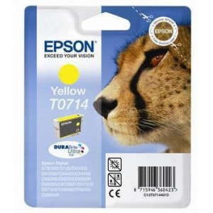 Cartucho EPSON 714 AMARILLO ORIGINAL PARA LA IMPRESORA Cartouches d'encre Epson Stylus SX110