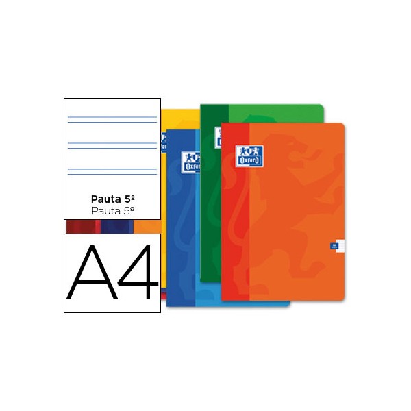 Libreta escolar oxford 48 h din a4 2 rayas pauta. Libreta escolar oxford 48 h din a4 2 rayas pauta.