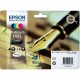 EPSON 16XL MULTIPACK Original ref. T1636 para impresoras Epson WorkForce WF-2010W, WF-2510, WF-2520NF,  WF-2530WF,  WF-2540WF