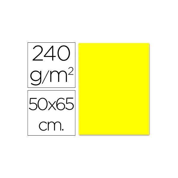 Cartulina liderpapel 50x65 cm 240g/m2 amarillo limon. Cartulina liderpapel 50x65 cm 240g/m2 amarillo limon.