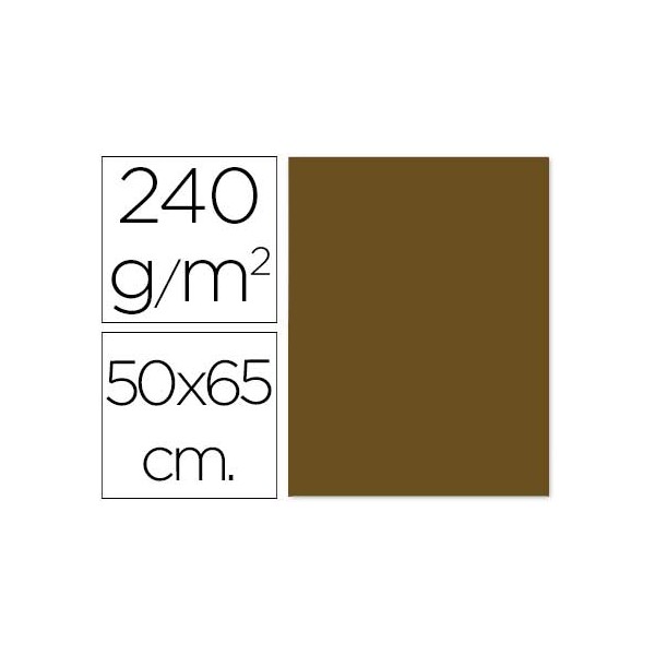 Cartulina liderpapel 50x65 cm marron 240 gr unidad. Cartulina liderpapel 50x65 cm marron 240 gr unidad.