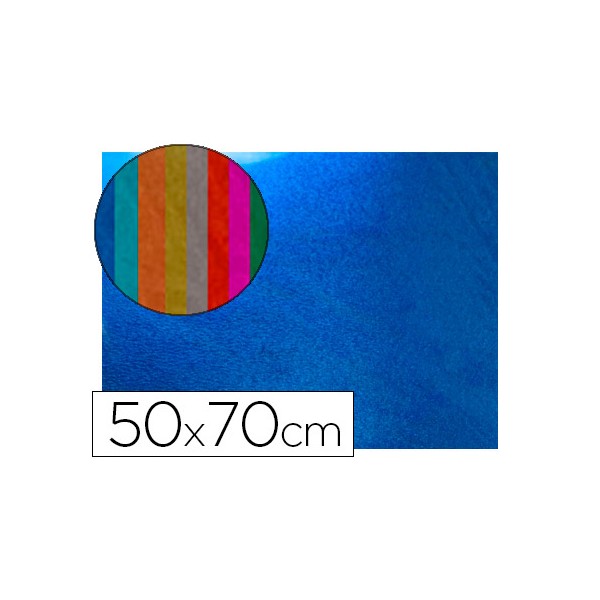 Goma eva liderpapel 50x70 cm espesor 2 mm metalizada azul. Goma eva liderpapel 50x70 cm espesor 2 mm metalizada azul.