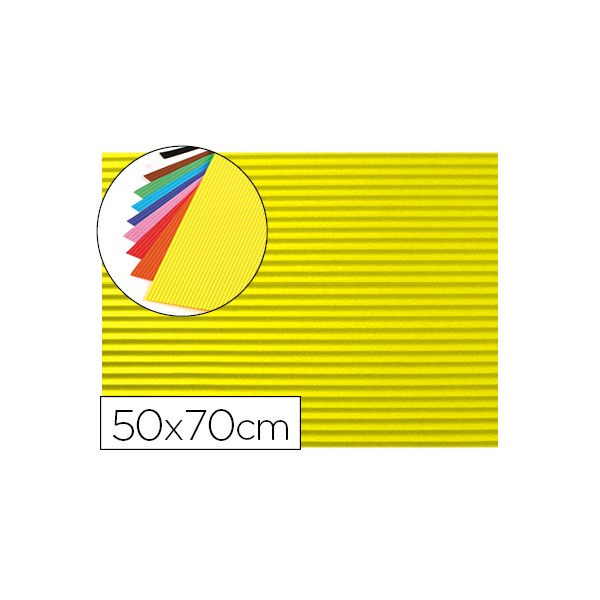 Goma eva ondulada liderpapel 50x70cm 2,2mm de espesor amarillo. Goma eva ondulada liderpapel 50x70cm 2,2mm de espesor amarillo.