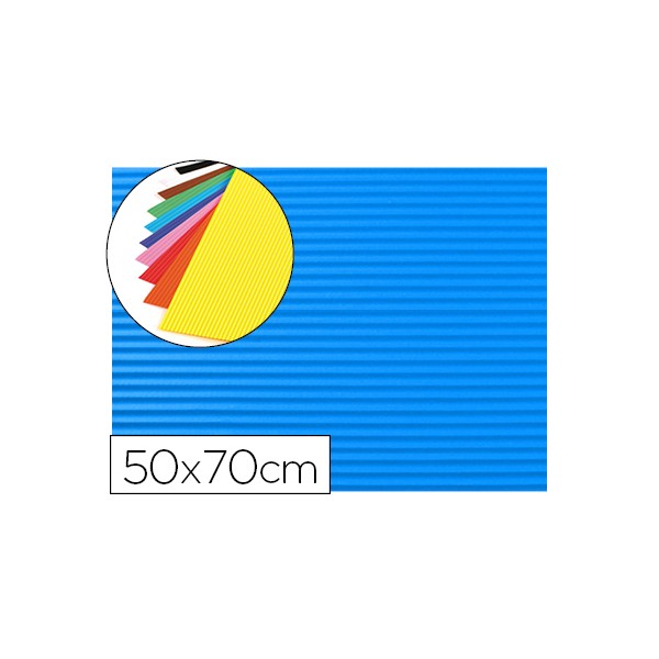 Goma eva ondulada liderpapel 50x70cm 2,2mm de espesor azul claro. Goma eva ondulada liderpapel 50x70cm 2,2mm de espesor azul claro.