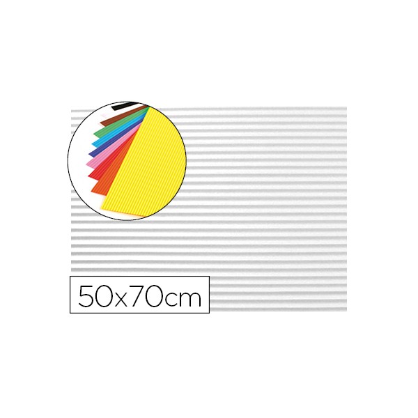 Goma eva ondulada liderpapel 50x70cm 2,2mm de espesor blanco. Goma eva ondulada liderpapel 50x70cm 2,2mm de espesor blanco.