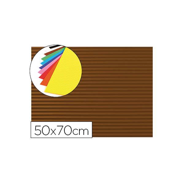 Goma eva ondulada liderpapel 50x70cm 2,2mm de espesor marron. Goma eva ondulada liderpapel 50x70cm 2,2mm de espesor marron.