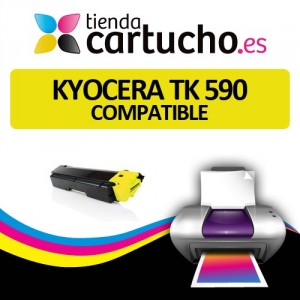 Toner AMARILLO KYOCERA TK 590 compatible para impresoras KYOCERA  FS-C2026MFP, FS-C2126MFP, FS-C2526MFP, FS-C5250DN PARA LA IMPRESORA Toner Kyocera FS-C2126MFP