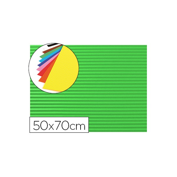 Goma eva ondulada liderpapel 50x70cm 2,2mm de espesor verde. Goma eva ondulada liderpapel 50x70cm 2,2mm de espesor verde.