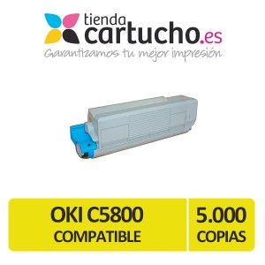 Toner NEGRO OKI C5550/C5800/C5900 compatible, sustituye al toner original OKI 43324424 PERTENENCIENTE A LA REFERENCIA OKI C5800 C5900