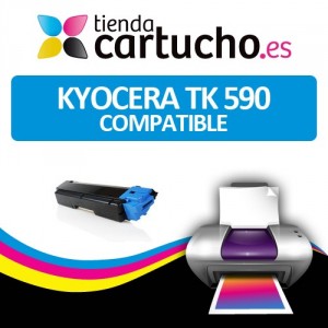 Toner CYAN KYOCERA TK 590 compatible para impresoras KYOCERA  FS-C2026MFP, FS-C2126MFP, FS-C2526MFP, FS-C5250DN PARA LA IMPRESORA Toner Kyocera FS-C2126MFP