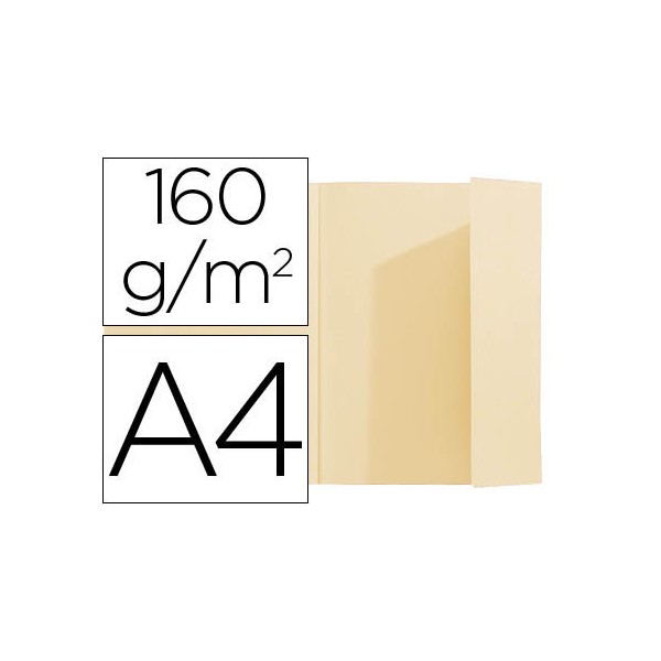 Subcarpeta exacompta din a4 crema 160g/m2 con solapa interior. Subcarpeta exacompta din a4 crema 160g/m2 con solapa interior.