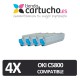 PACK 4 (ELIJA COLORES) CARTUCHOS COMPATIBLES OKI C5550/5800/5900